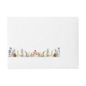Rustieke Boho Woodland Dieren Waterverf Bruiloft Adreslabel Wikkel (Voorkant)
