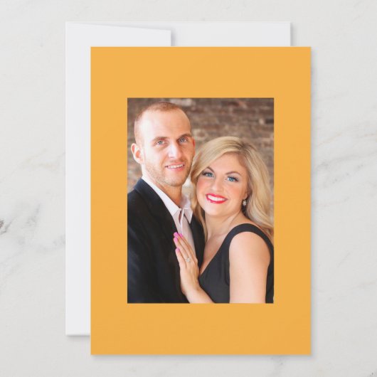 Rustieke Boho Zonnebloem Eucalyptus Trouwfoto Save The Date (Achterkant)