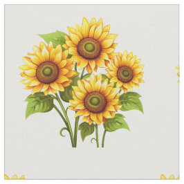 Rustieke boho zonnebloem patroon stof