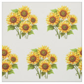 Rustieke boho zonnebloem patroon stof (Swatch)