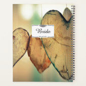 Rustieke Bokeh Harten Bruid Huwelijksplanner Planner (Achterkant)