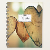 Rustieke Bokeh Harten Bruid Huwelijksplanner Planner (Voorkant)
