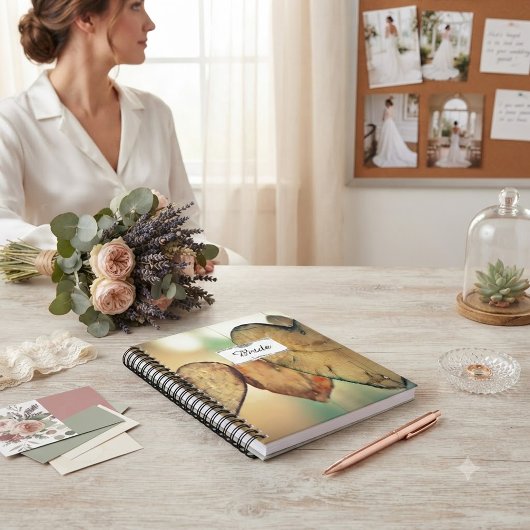 Rustieke Bokeh Harten Bruid Huwelijksplanner Planner