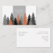 Rustieke bomen Elegant Professional Visitekaartje (Voorkant / Achterkant)