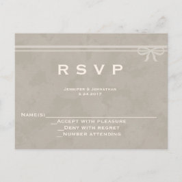 Rustieke boog bruiloft RSVP kaarten