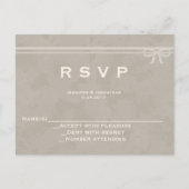 Rustieke boog bruiloft RSVP kaarten (Voorkant)