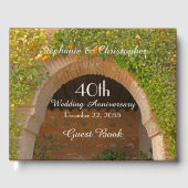 Rustieke Boog Oranje 40ste Verjaardagsfeest Gastenboek (Voorkant)