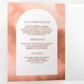 Rustieke boog woestijn cactus terracotta potten br drieluik uitnodiging (Binnenzijde eerst)