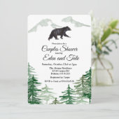 rustieke boom Beer koppels doucheuitnodiging Kaart (Staand voorkant)