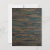 Rustieke Boom Donker Hout Schrift Save The Date (Achterkant)