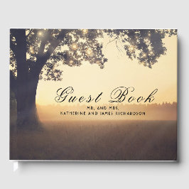Rustieke boom droom zomer bruiloft gastenboek