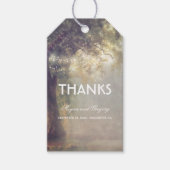 Rustieke Boom en String Lights Dreamy Bruiloft Cadeaulabel (Voorkant)