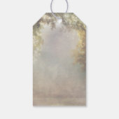 Rustieke Boom en String Lights Dreamy Bruiloft Cadeaulabel (Achterkant)