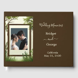 rustieke boom foto lijst bruiloft gastenboek