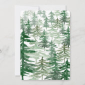 Rustieke boom herten koppels douche uitnodiging (Achterkant)