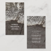 Rustieke boom hout berk houten land visitekaartje (Voorkant / Achterkant)