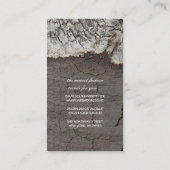 Rustieke boom hout berk houten land visitekaartje (Achterkant)