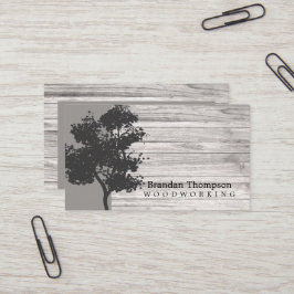 Rustieke Boom Hout Visitekaartje