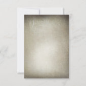 Rustieke boom & string lichten bruiloft RSVP kaart (Achterkant)