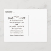 Rustieke Boom & String Lights Bruiloft Bewaar de d Aankondigingskaart (Achterkant)