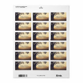 Rustieke Boom String Lights Bruiloft Etiket (Full Sheet)