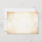 Rustieke boom takken buiten bruiloft RSVP (Achterkant)