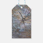 Rustieke boomring patroon cadeaulabel (Voorkant)