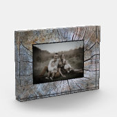 Rustieke boomring verontruste houtnerf rustieke bo fotoblokken (Links)