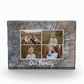 Rustieke boomring verontruste houtnerf rustieke bo fotoblokken (Voorkant)