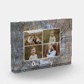 Rustieke boomring verontruste houtnerf rustieke bo fotoblokken (Links)