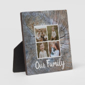 Rustieke boomring verontruste houtnerf rustieke bo fotoplaat (Voorkant)