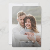 Rustieke boomringen Bruiloft Bewaar de datumfoto Kaart (Achterkant)