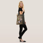 Rustieke boomschors Hart Foto Wedding Party Gift Tote Bag (Op model)