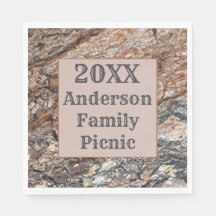 Rustieke boomschors jaarlijkse reünie familie pick