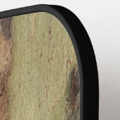 Rustieke boomstam buiten natuurlijke structuur pickleball paddle (Links Detail)