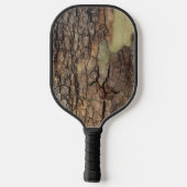 Rustieke boomstam buiten natuurlijke structuur pickleball paddle (Achterkant)