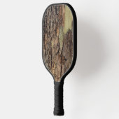 Rustieke boomstam buiten natuurlijke structuur pickleball paddle (Links)