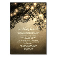 Rustieke  boomtak bruiloft invoegen Kaarten