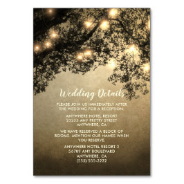 Rustieke  boomtak bruiloft invoegen Kaarten