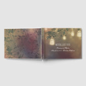 Rustieke boomtakken en Mason Jar Lights bruiloft Gastenboek (Volledig)