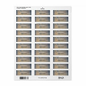 Rustieke boomtakken Zomernacht Etiket (Full Sheet)