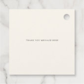 Rustieke bordeauxkleurige bloemrijke herfst bruids bedankjes labels (Achterkant)