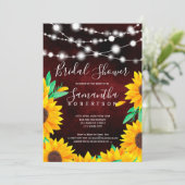 Rustieke bordeauxlichten zonnebloemen vrijgezellen kaart (Staand voorkant)