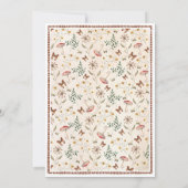 Rustieke Bos Baby shower Invitation Kaart (Achterkant)