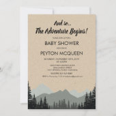 Rustieke Bos Baby shower Invitation Kaart (Voorkant)