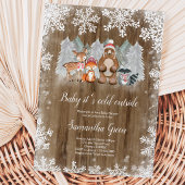 Rustieke Bos Baby Shower Kaart
