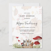 Rustieke bos-babyshoweruitnodiging kaart (Voorkant)