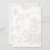 Rustieke bos-babyshoweruitnodiging kaart (Achterkant)