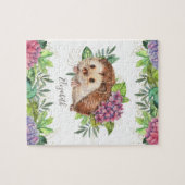 Rustieke bos bos cute bloem heggelnaam legpuzzel (Horizontaal)