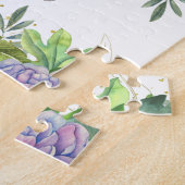 Rustieke bos bos cute bloem heggelnaam legpuzzel (Zijkant)